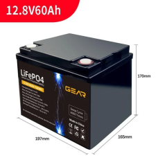 Акумуляторна батарея GEAR LiFePo4 12.8V / 60 Ah (768Wh) Клемма – M8