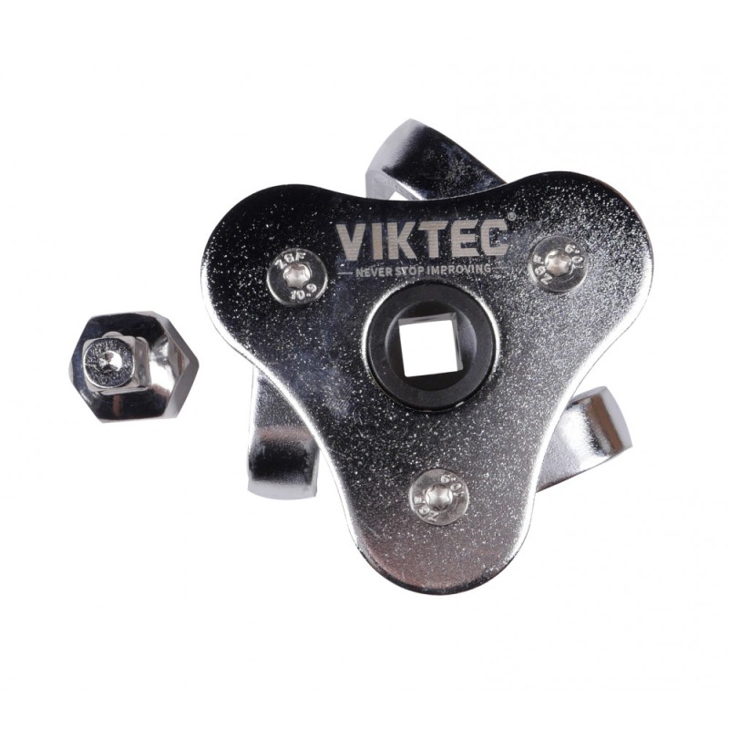 Ключ для зняття оливного фільтра трилапий 63-102мм VIKTEC