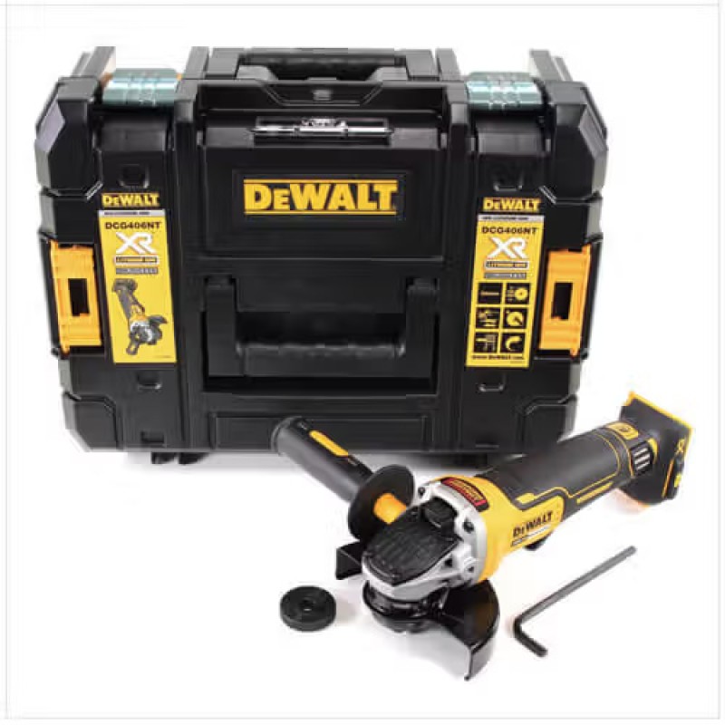 Шлифмашина угловая - болгарка аккумуляторная бесщёточная DeWALT DCG406NT Шлифмашина угловая - болгарка аккумуляторная бесщёточная DeWALT DCG406NT
