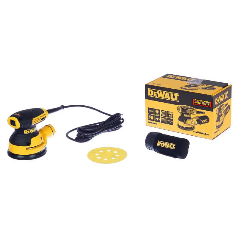 Шлифмашина эксцентриковая сетевая DeWALT DWE6423 Шлифмашина эксцентриковая сетевая DeWALT DWE6423
