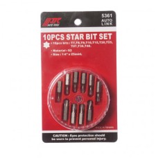 Набор бит 1/4" TORX T7-T40 10ед.  JTC