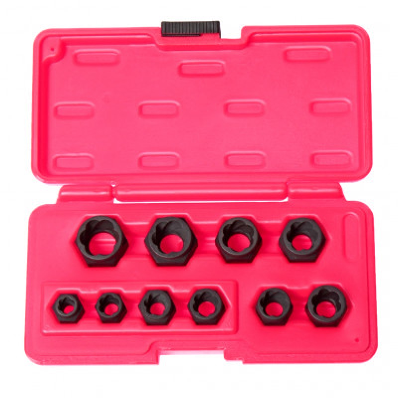 Набор головок для поврежденных гаек 10ед.  JTC