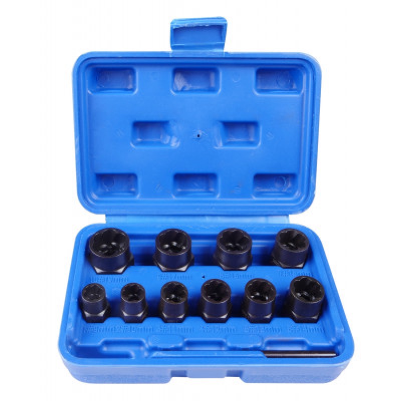 Набор головок для поврежденных болтов и гаек 3/8", 9-19мм 12ед. VIKTEC