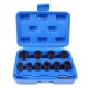 Набор головок для поврежденных болтов и гаек 3/8", 9-19мм 12ед. VIKTEC