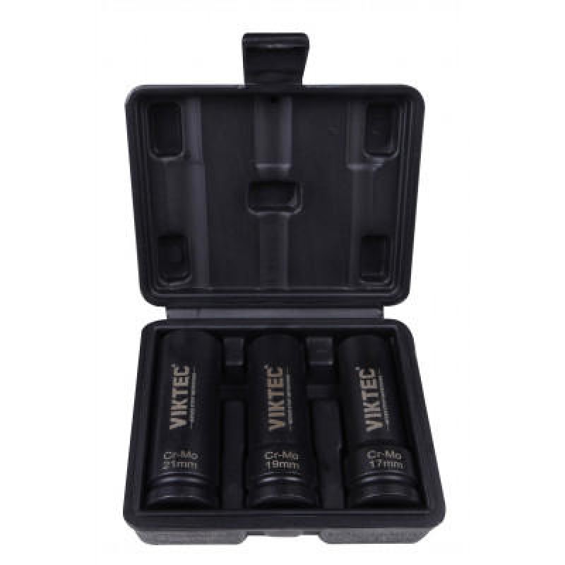 Набор головок для поврежденных болтов и гаек 17, 19, 21мм VIKTEC