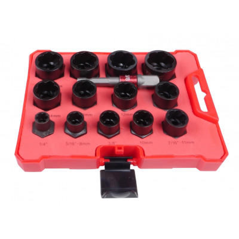 Набор головок для поврежденных болтов и гаек 14ед. VIKTEC