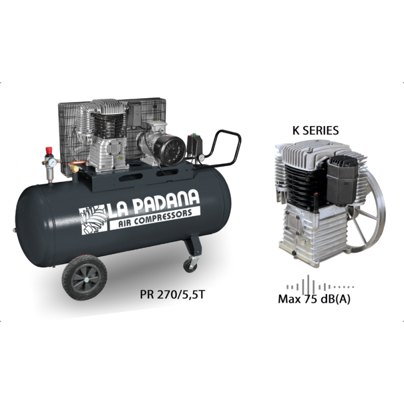 Компресор поршневий Indusrial Pr стаціонарний PR 500/5,5T Delta Star Starter