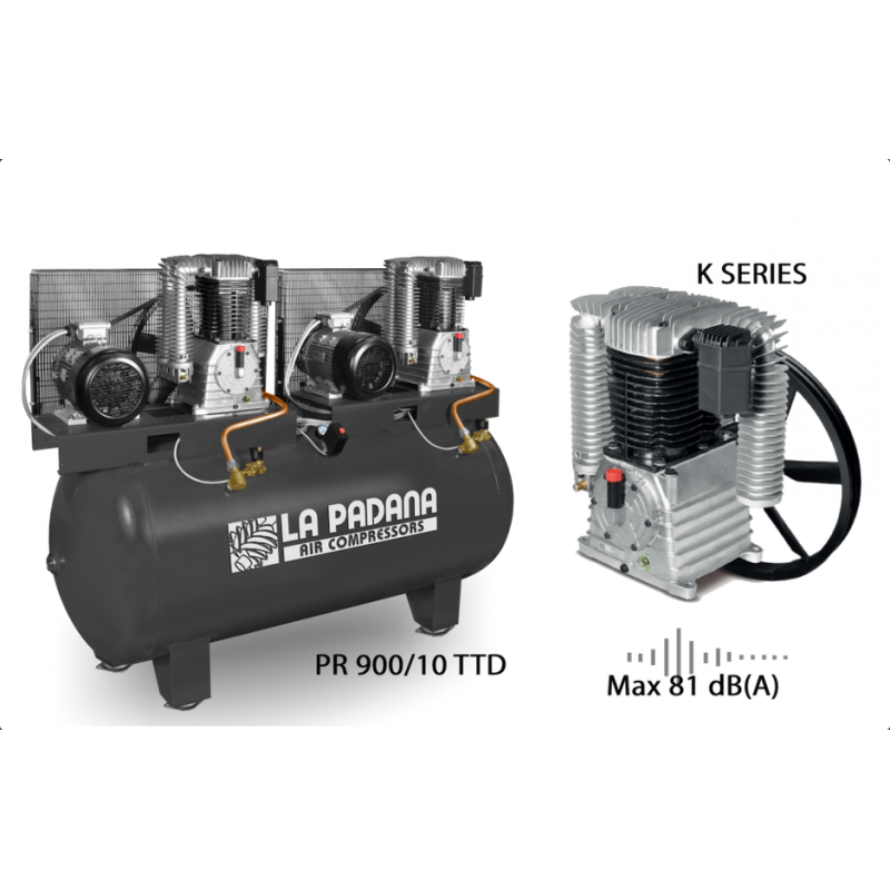 Компресор поршневий Indusrial Pr Tandem PR 900/10 TTD