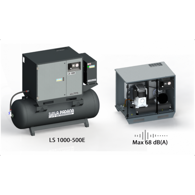 Компресор гвинтовий Indusrial Silent 15 Bar LS 1000-270E ST 15B Delta Star Starter