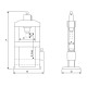 Ручний насосний прес - Вантажопідйомність 20 т