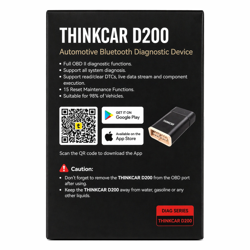 Автосканер Thinkcar D200 для Android, IOS