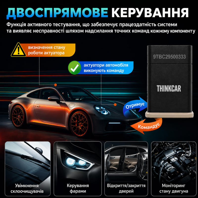 Автосканер Thinkcar D200 для Android, IOS