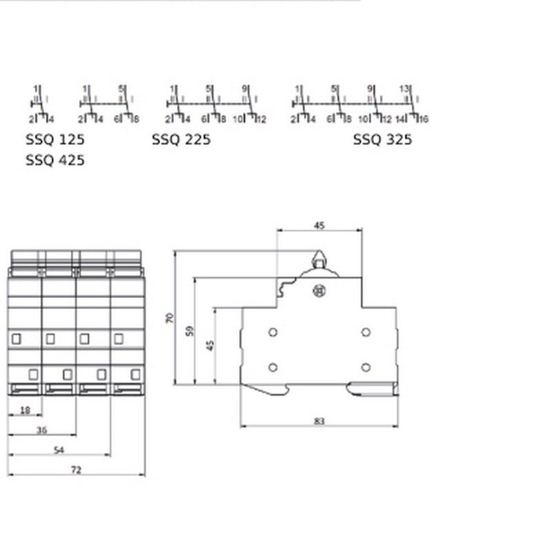 Переключатель трехпозиционный SSQ 240