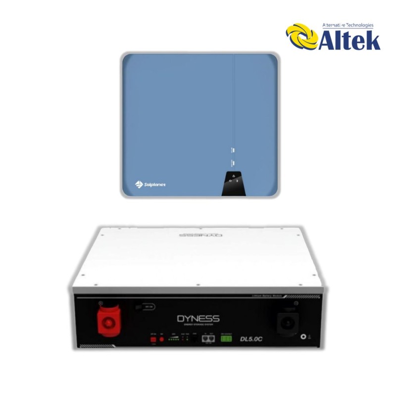 Гібридна станція Solplanet ASW 6K-H-S2, Dyness DL5.0C, 48V & 5.12 кВт